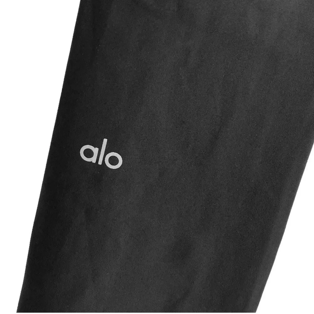 Alo Yoga High Waisted Ripped Warrior Leggings - Black - Small NWOT